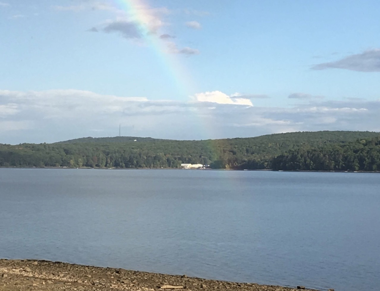 Rainbow over the lake